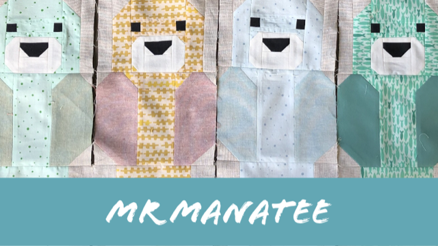 Mr Manatee - tips for making these Awesome Ocean sampler blocks