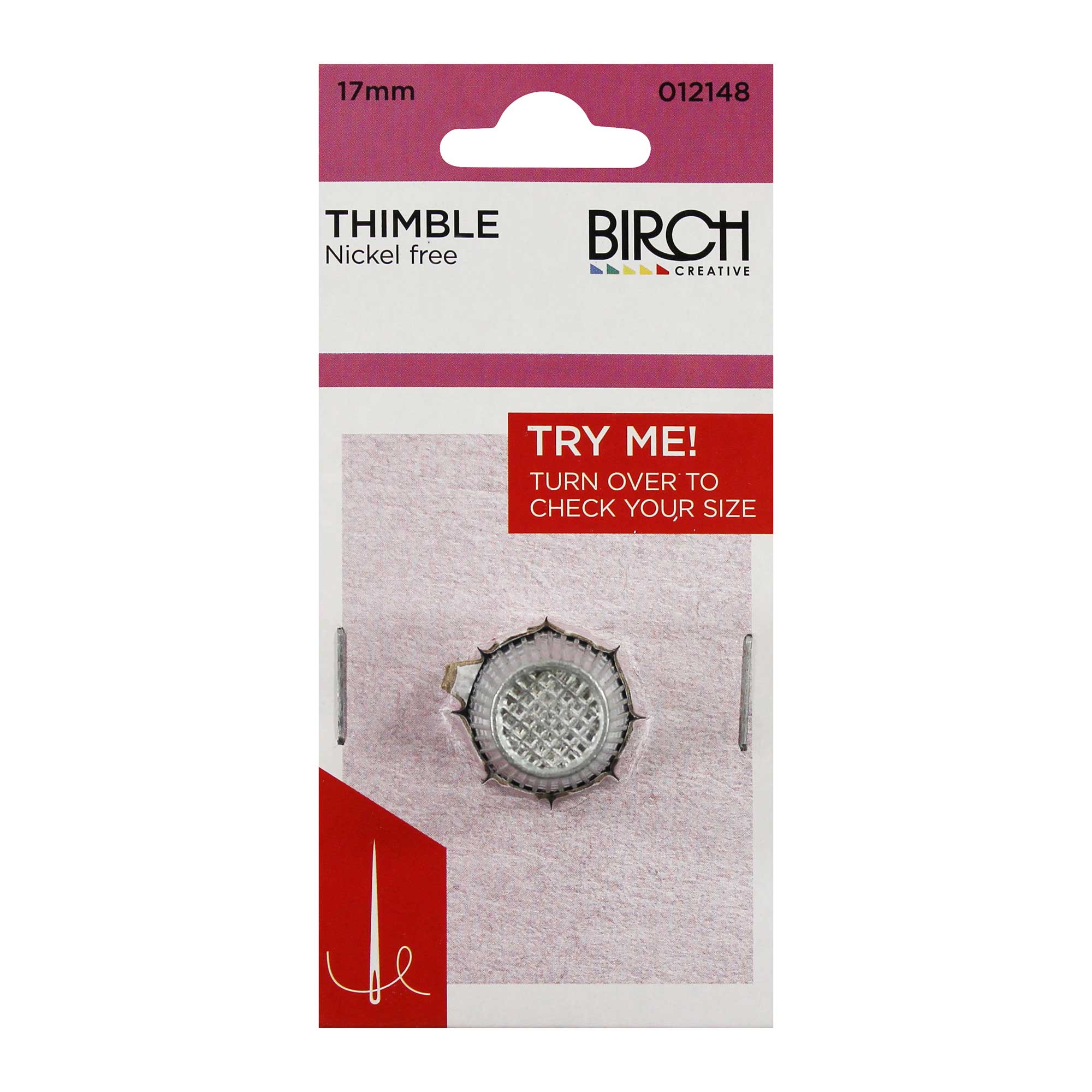 Thimble - nickle free- size 17mm (medium)