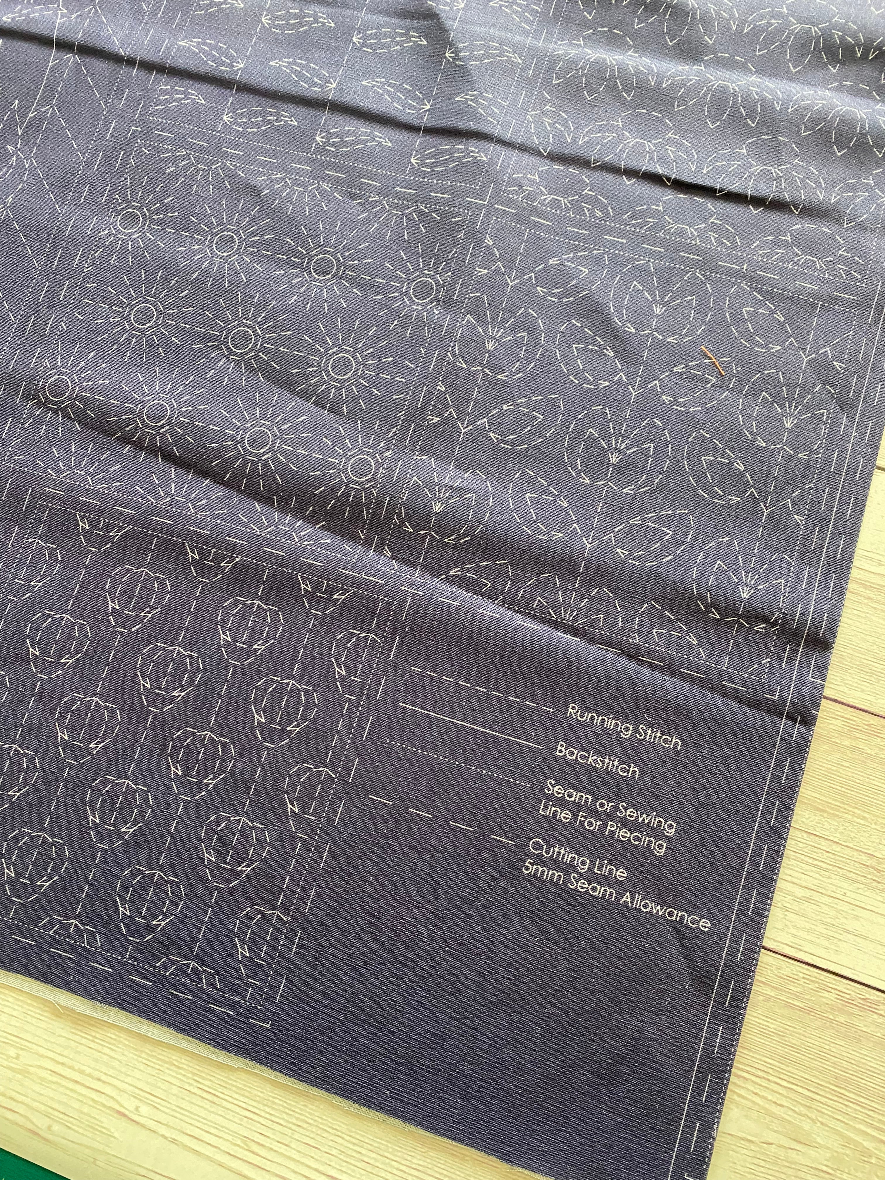 Devonstone - Australian Botanical Sashiko kit in indigo