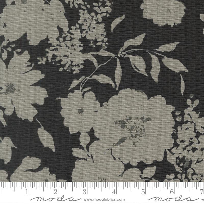 Arabesque Mochi Linen - Whisper Floral in midnight