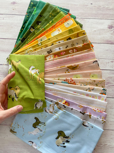 West Hill - Heather Ross - Fat Quarter bundle with remnant