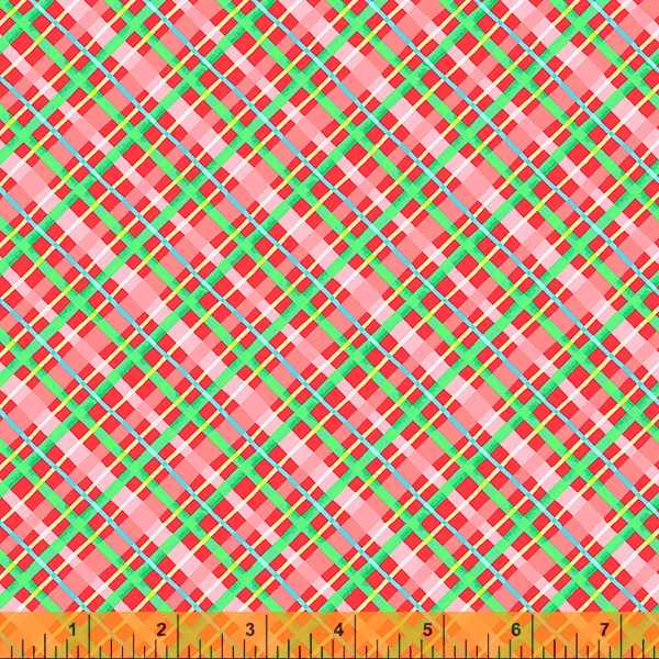 Christmas Charms - All Wrapped Up plaid in red