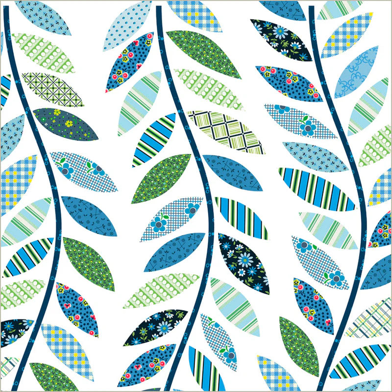 Denyse Schmidt - Made Easy Leafy Vine in blue