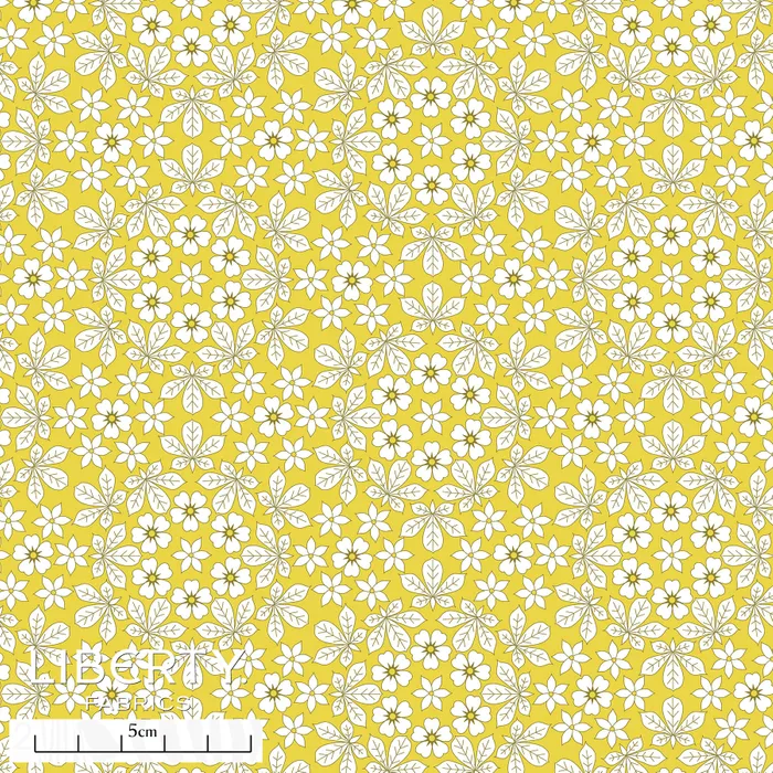 Liberty Lawn - The Floral Journey II - Godwin yellow