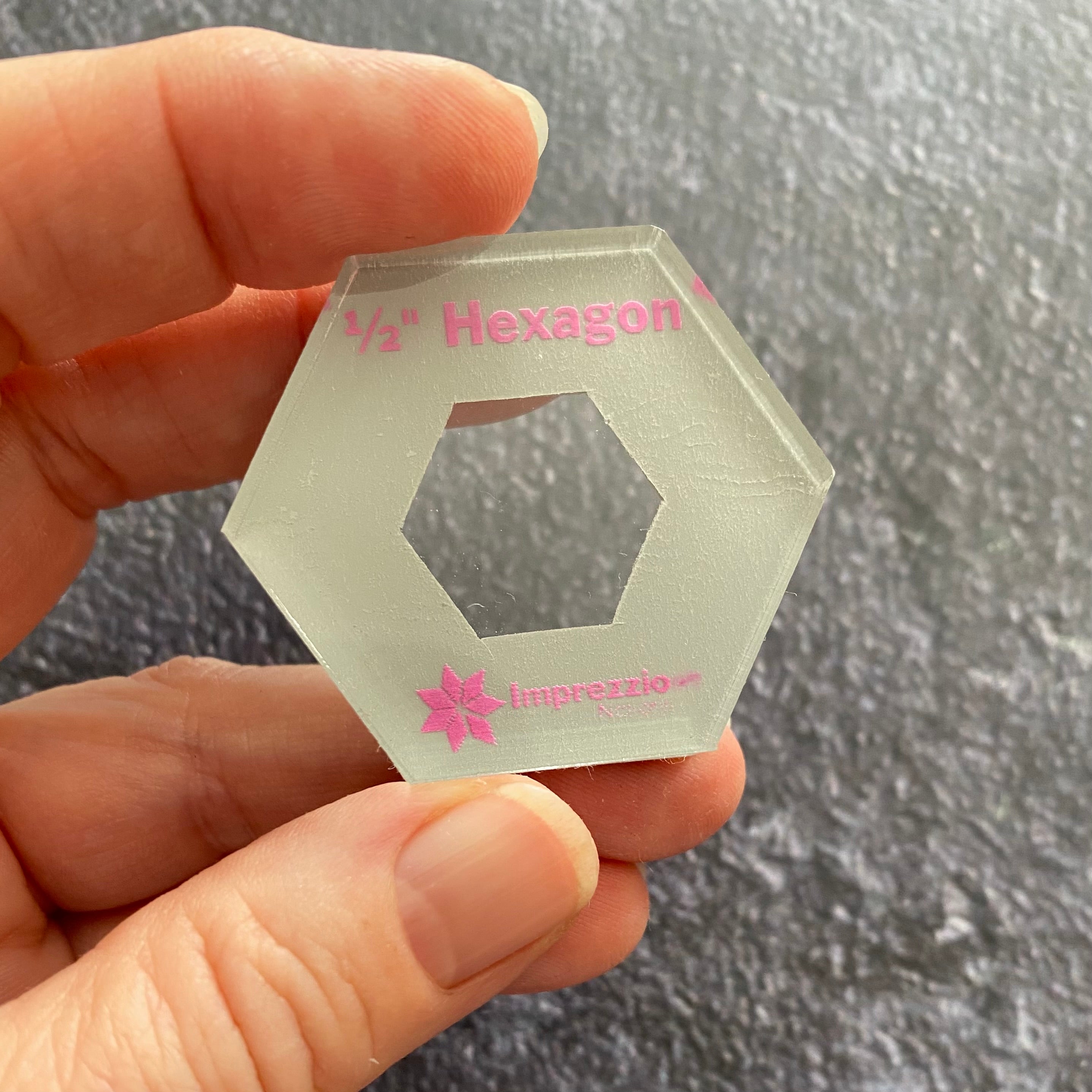 1/2  inch Hexagon Stamp