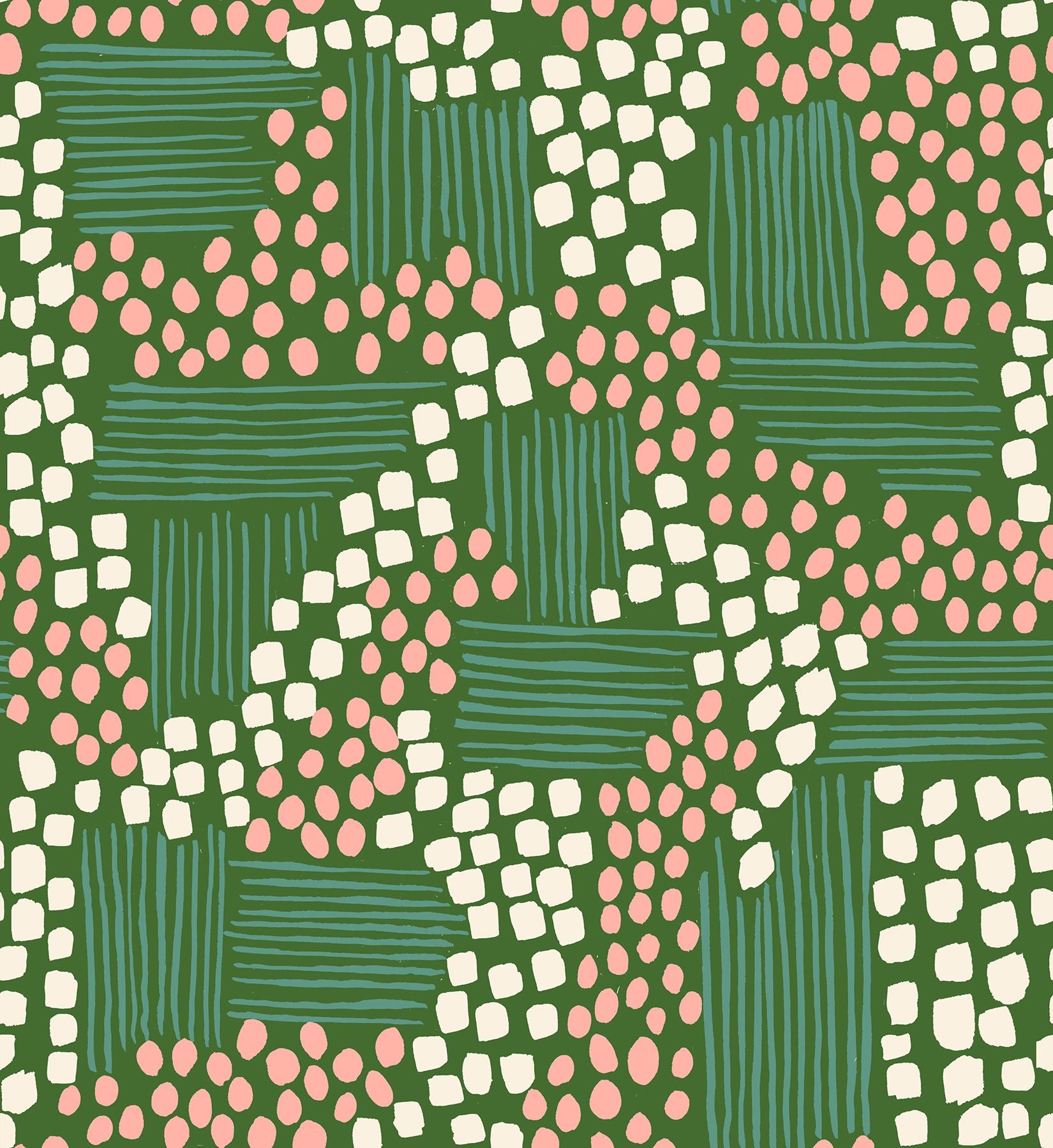 Reimagined Landscapes - Aerial View - Endpaper Green
