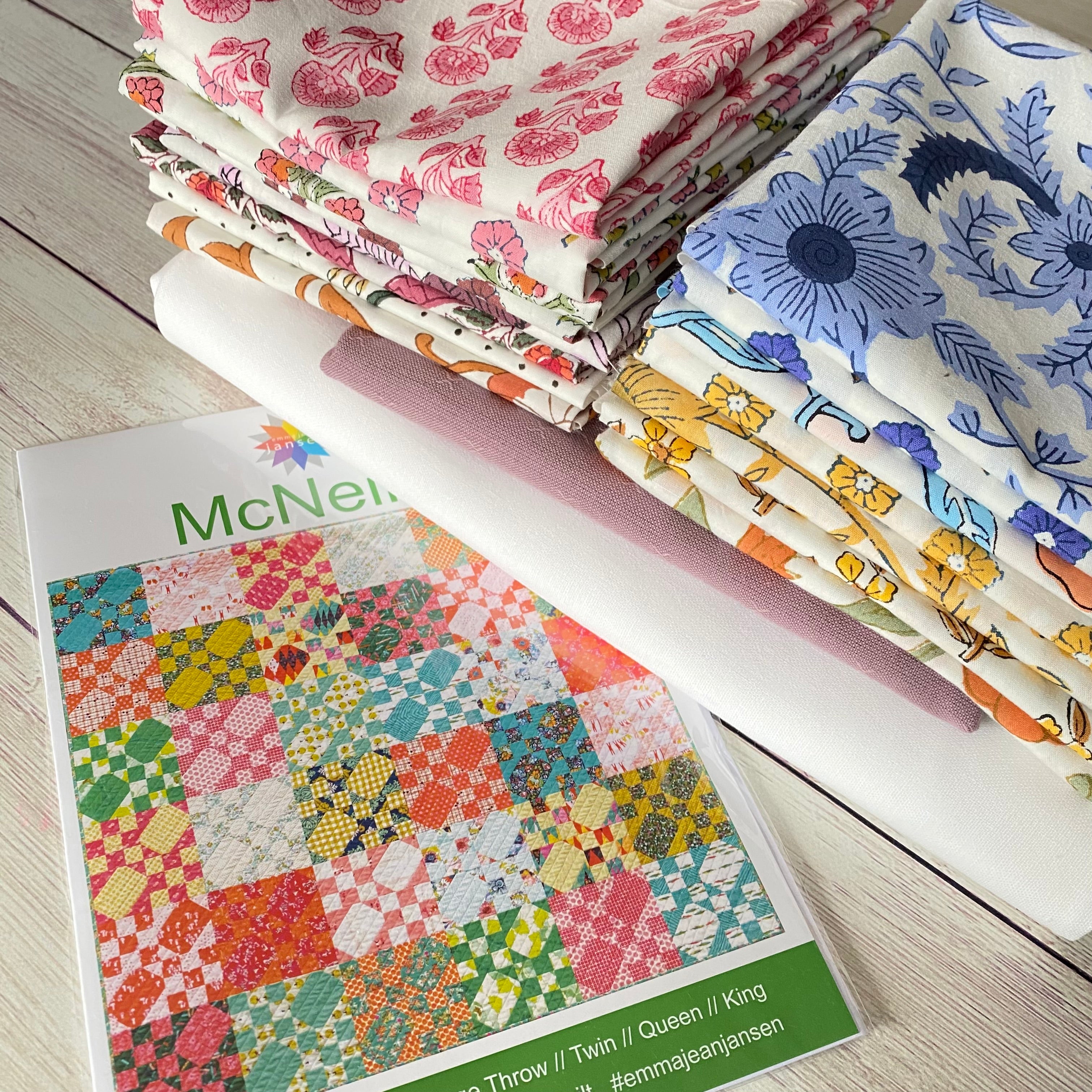 McNeils Quilt Kit in Indian Block Prints
