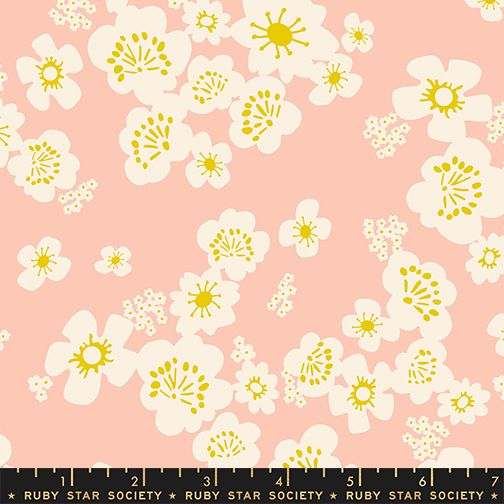 Ruby Star Society Paper Cuts 2 - Hana Double Gauze - Peach Blossom
