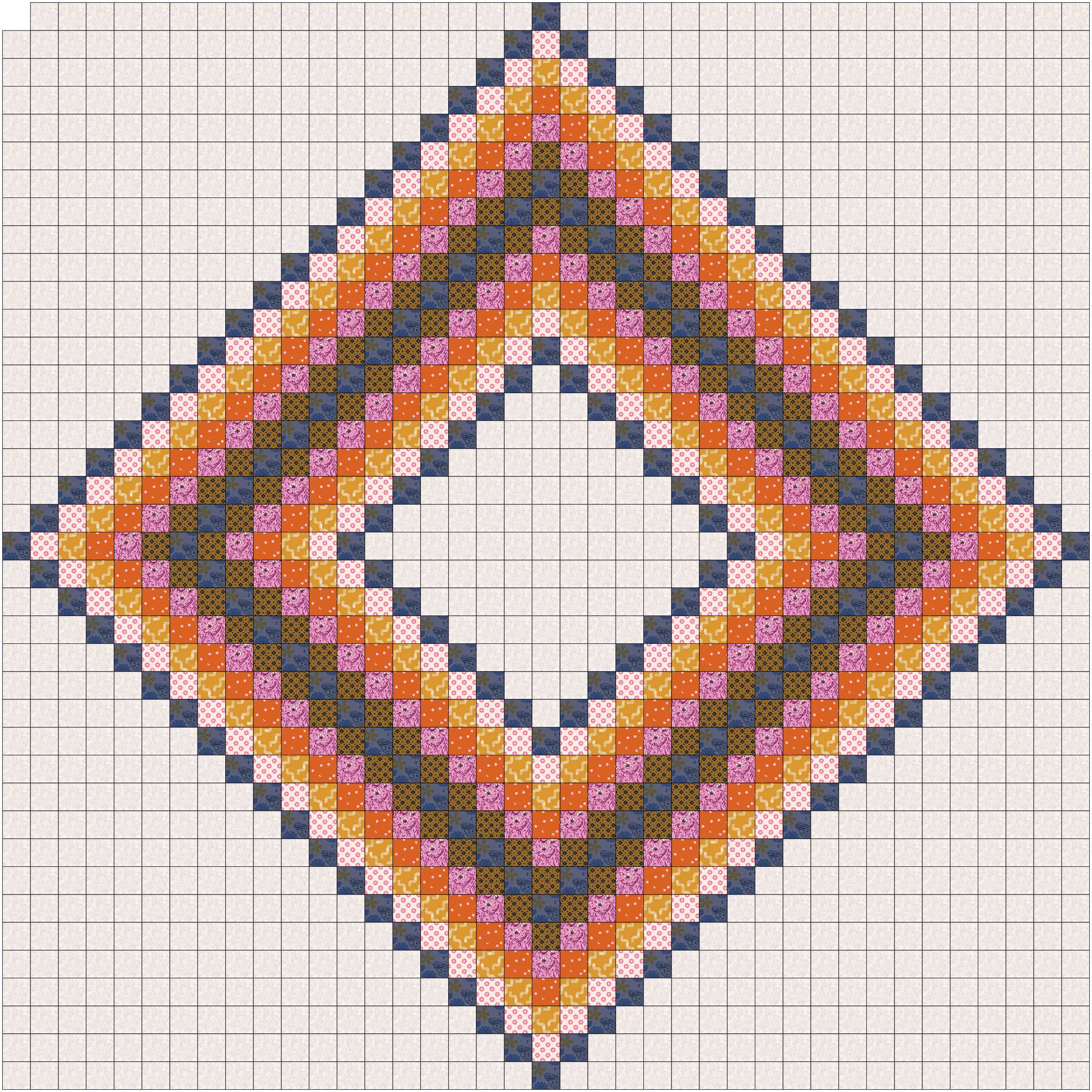Aunty Thel  - digital quilt pattern