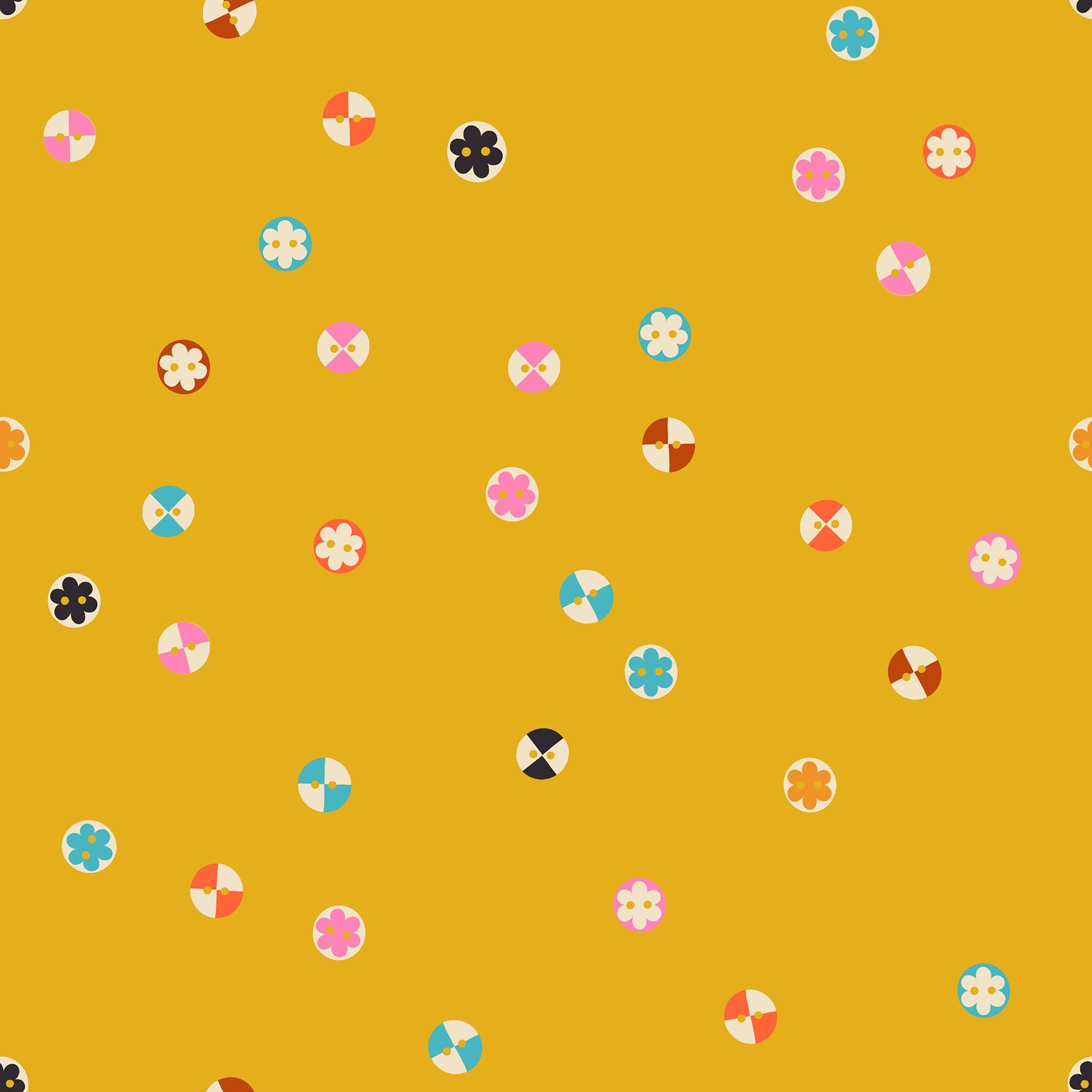 1-800-Notion - Buttons - Goldenrod
