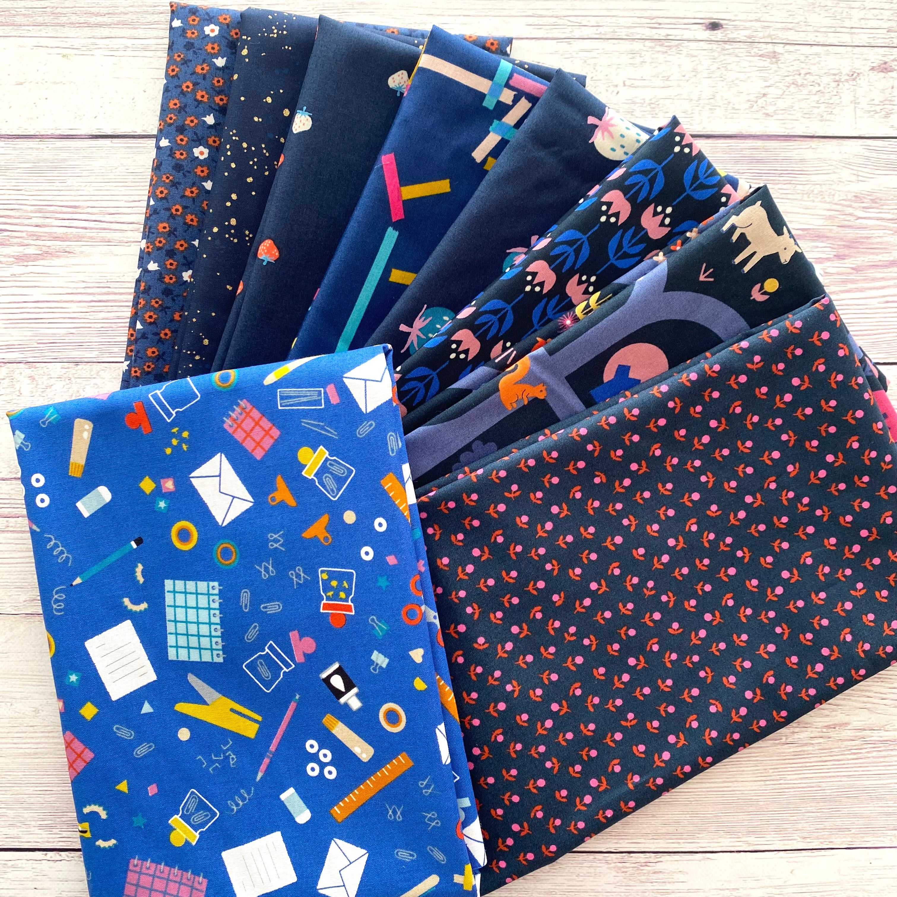 Southern Skies BOM Sashing Starter Pack - navy blue