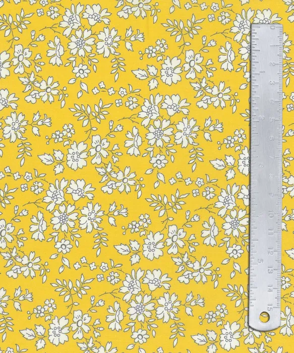 Liberty Lawn Capel Bespoke 2GZ Yellow and White