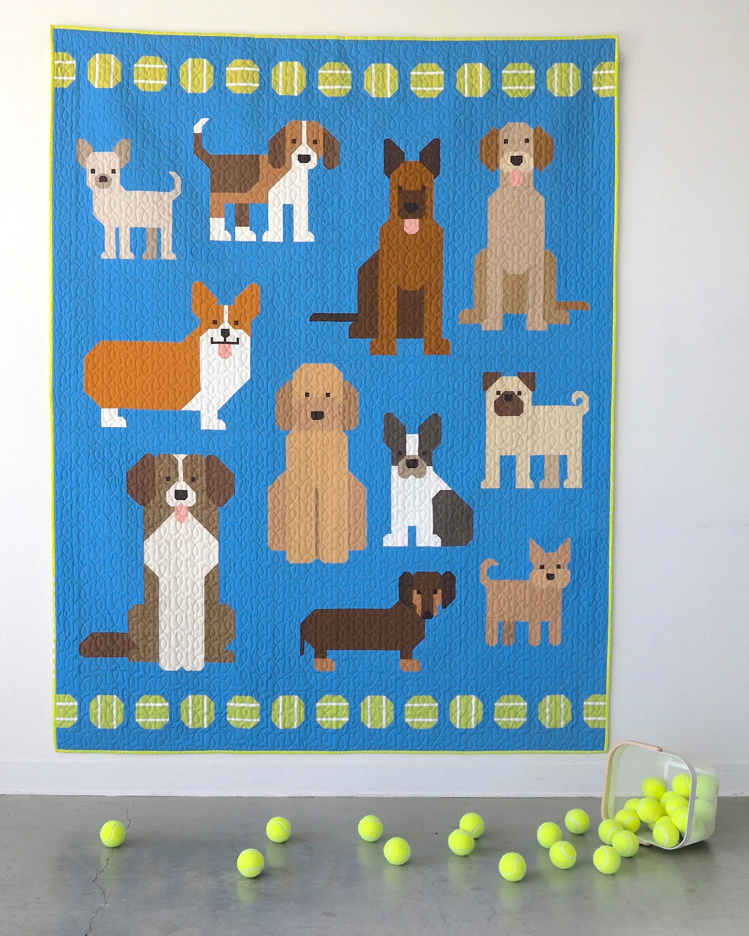 Elizabeth Hartman - Dog Park quilt pattern