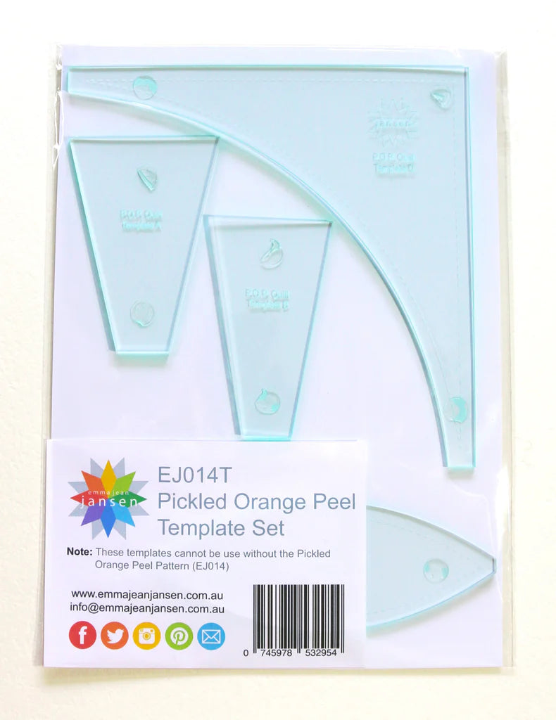 Emma Jean Janson -Pickled Orange Peel pattern & template set