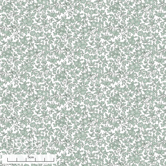 Liberty Lawn - The Floral Journey II - Chamomile green