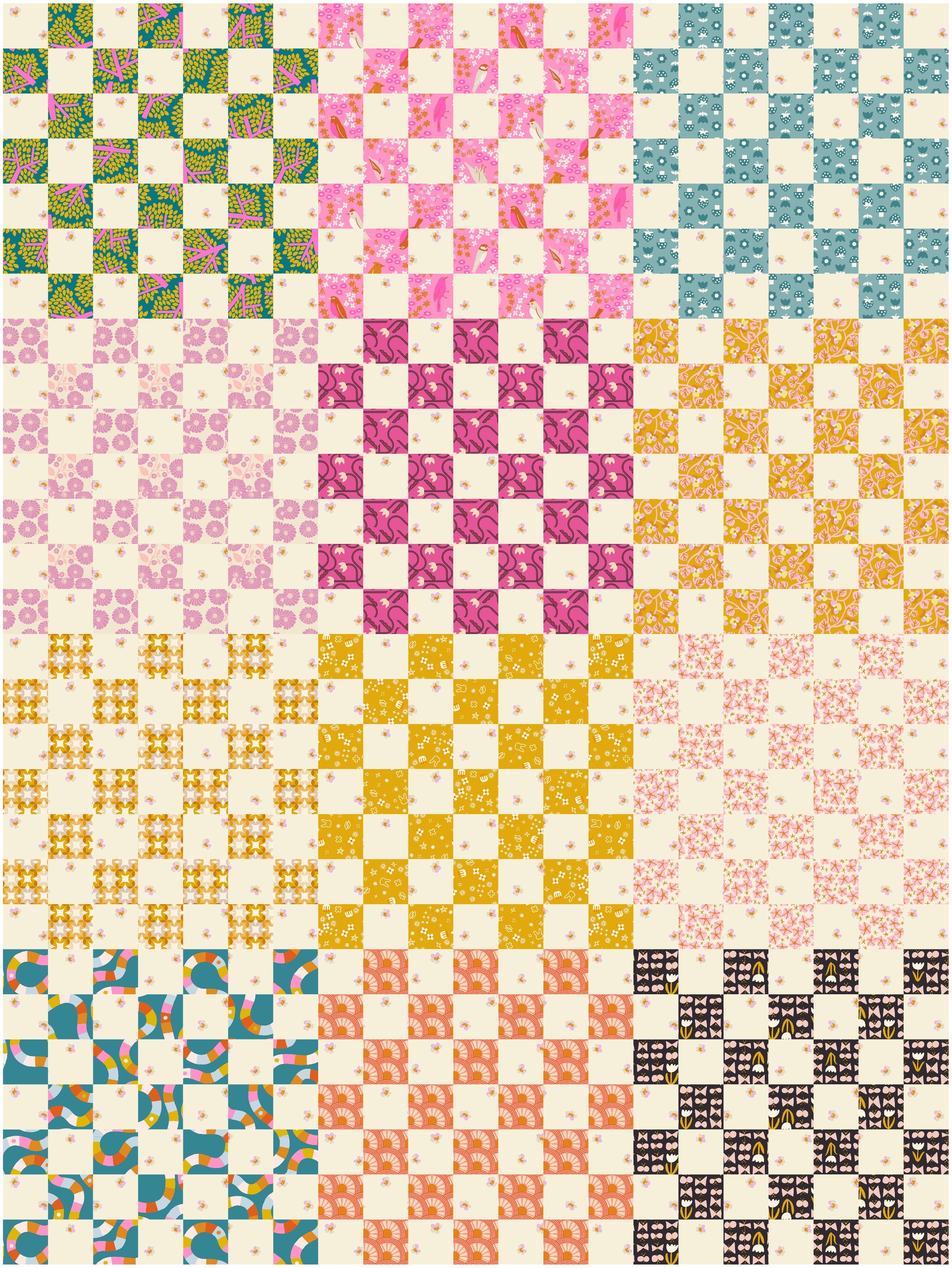 Homebody Quilt Kit in Ruby Star Society