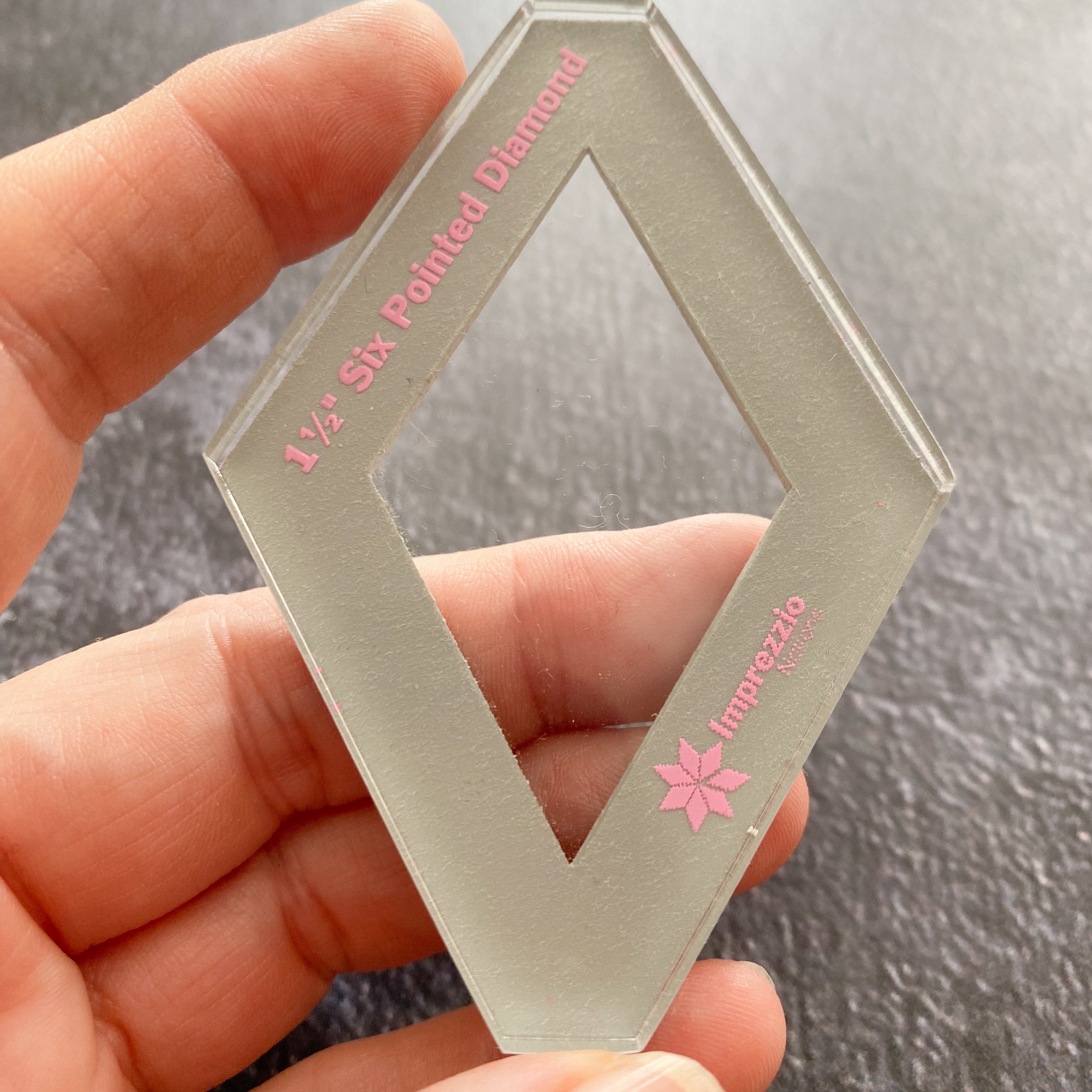 1.5-inch 6 Pointed Star Diamond Stamp