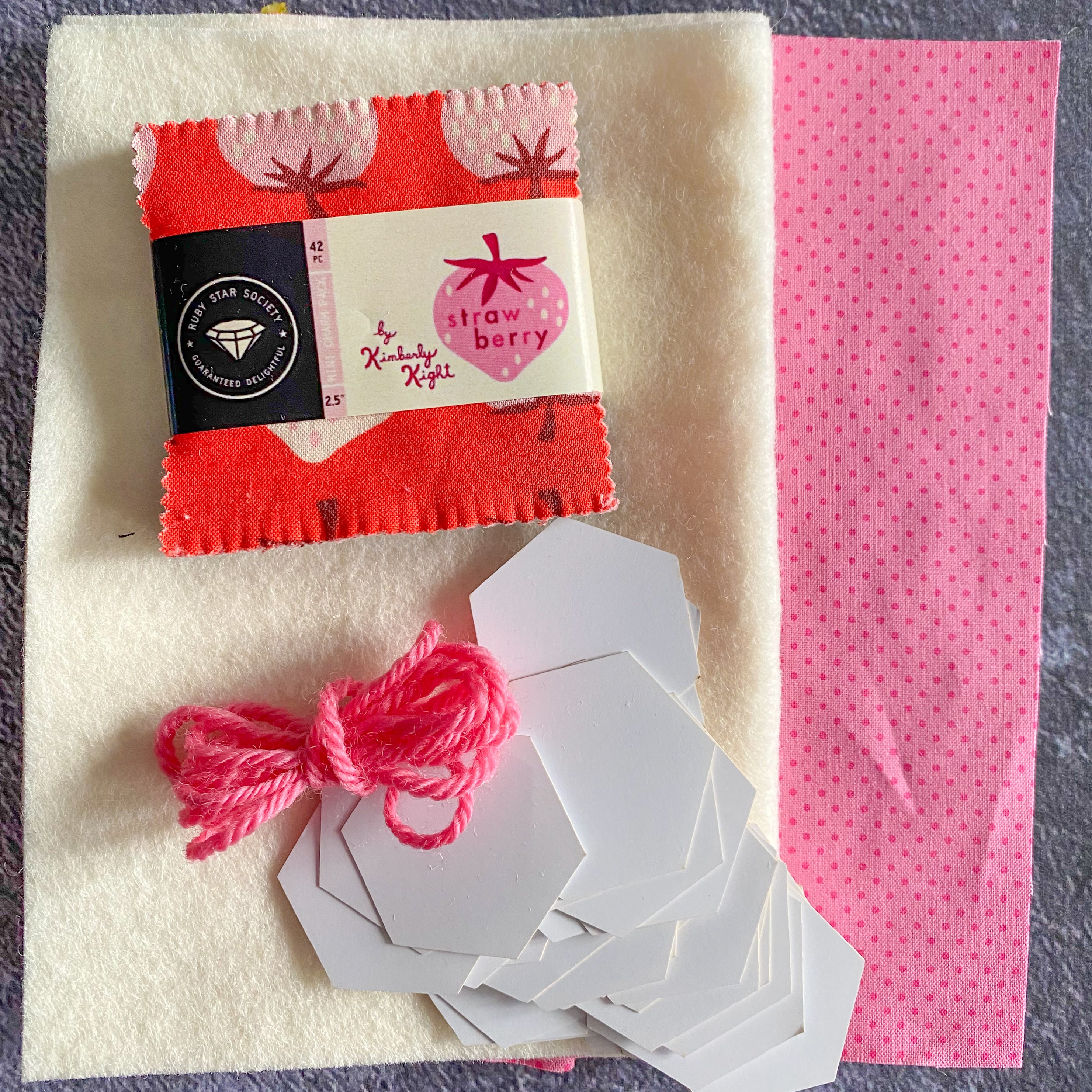 Sweet As Anything Needlebook kit in Strawberry