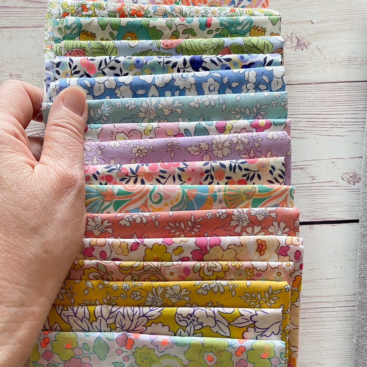 Emma Jean Jansen's Mixed Lollies quilt kit with Liberty Lawn