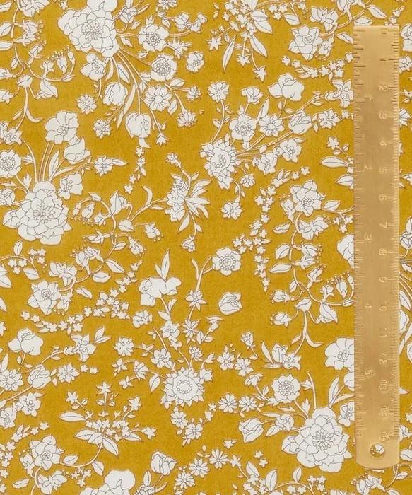 Liberty Tana Lawn Classics-Summer Blooms B mustard