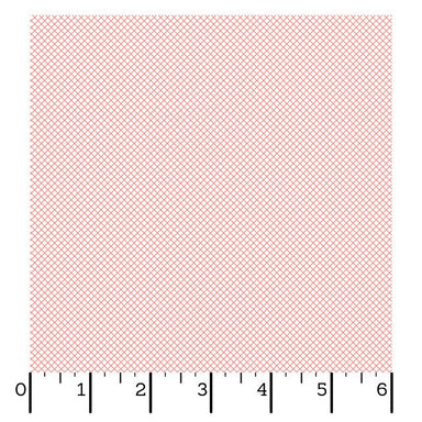 Frannies Flowers - Bias Grid in pink