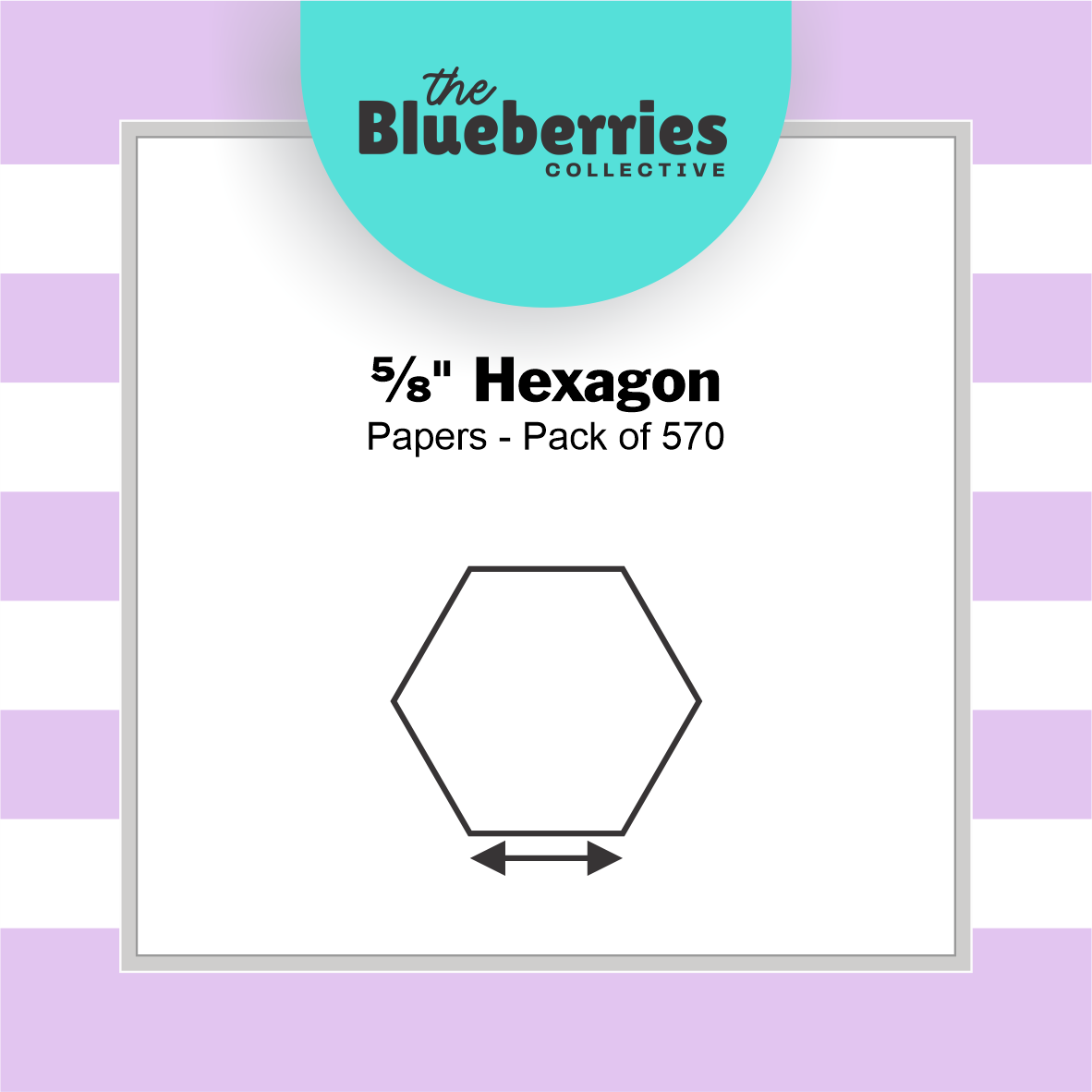 5/8" hexagon papers - pack of 570
