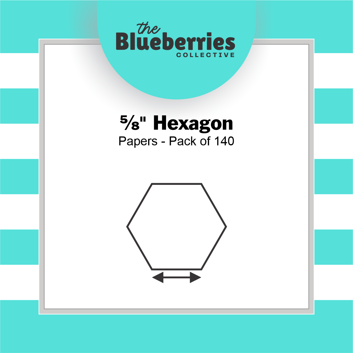 5/8" hexagon papers - pack of 140