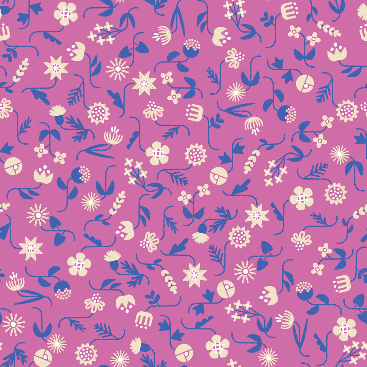 Salutations - Flowery - Heliotrope END OF BOLT