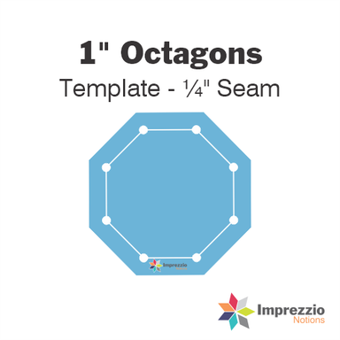 English paper piecing - 1 - inch octagon template