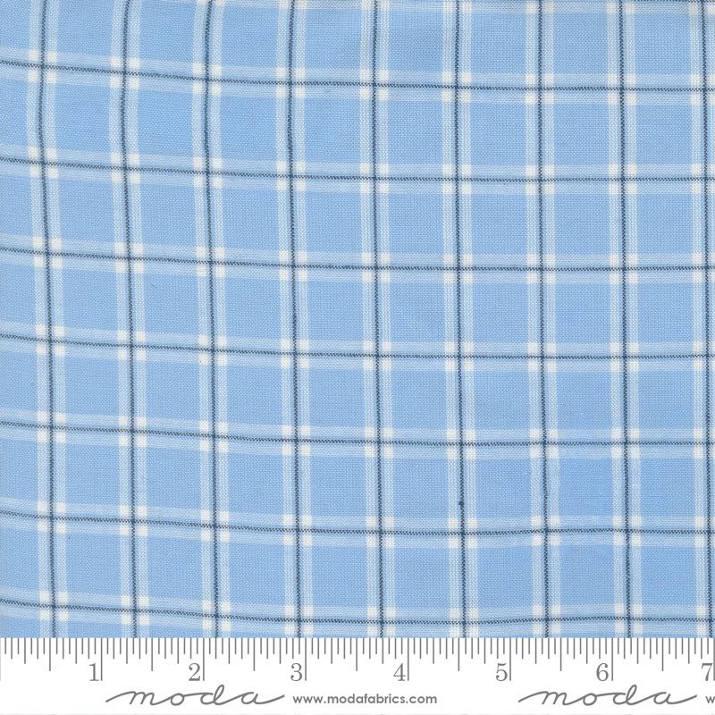 Summer Solstice Wovens - Waterfall blue plaid