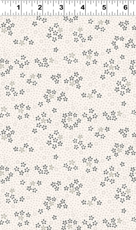 Shhh - Scattered Floral - Dark Grey