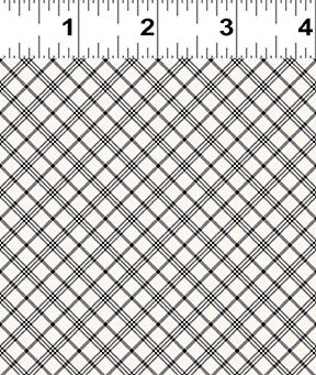 Shhh - Diagonal Plaid - Dark Grey