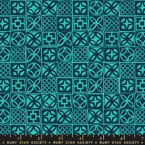 RSS Poolside Too Architectural Blocks - Peacock
