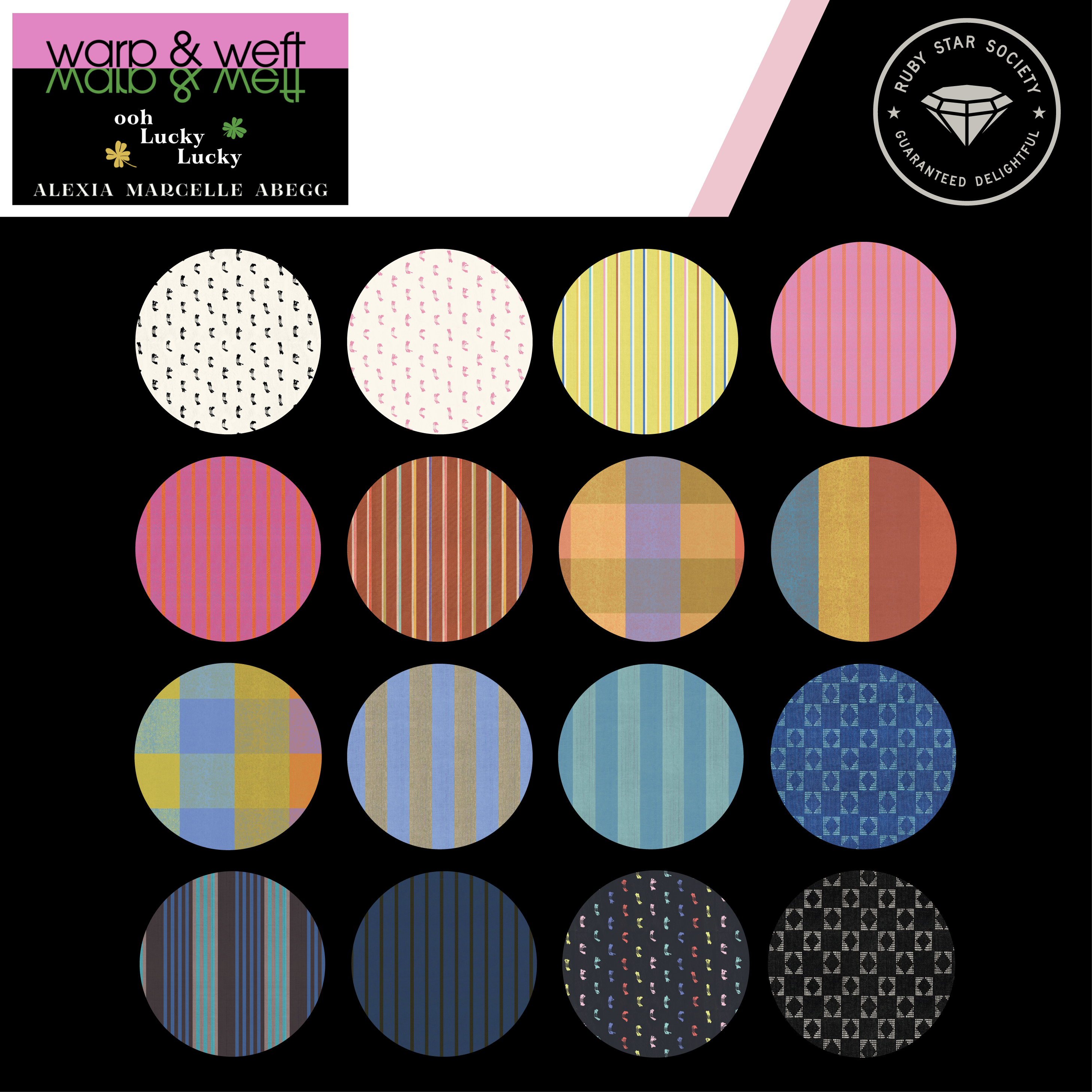 Ooh Lucky Lucky Warp & Weft Wovens FQ bundle