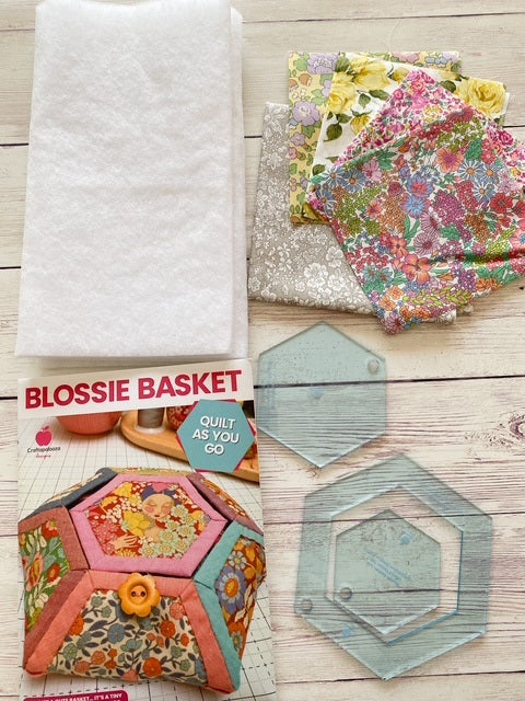 Liberty Fabrics Blossie Basket Kit in Posy