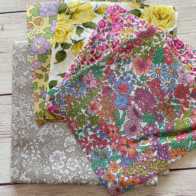 Liberty Fabrics Blossie Basket Kit in Posy