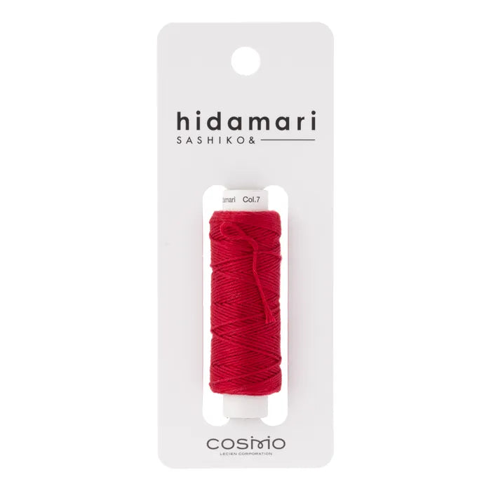 Cosmo Hidamari Sashiko Thread in red