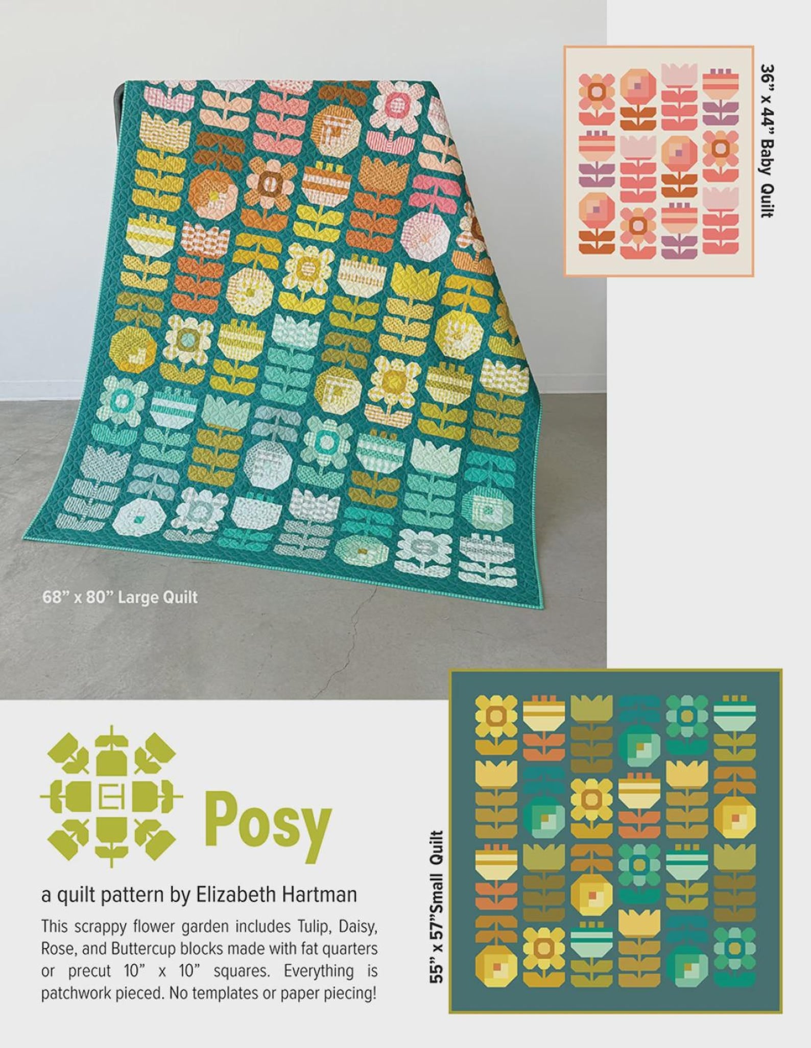 Elizabeth Hartman Posy Quilt Pattern