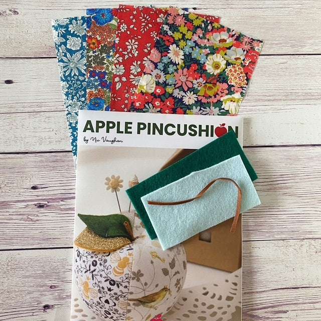 Liberty Apple Pincushion - kit in royal gala