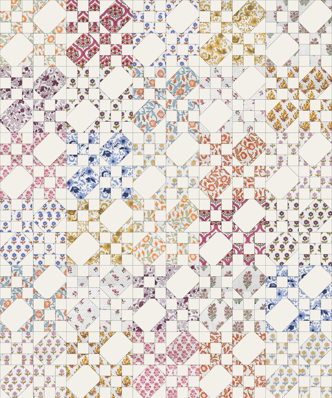 McNeils Quilt Kit in Indian Block Prints