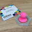 Patchwork Stamp Suction Handle - pink