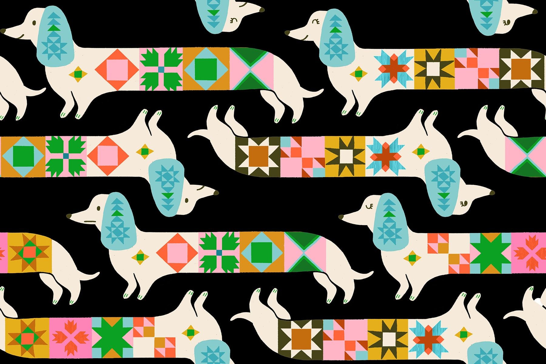 1-800-Notion - Quilty Dog - Soft Black