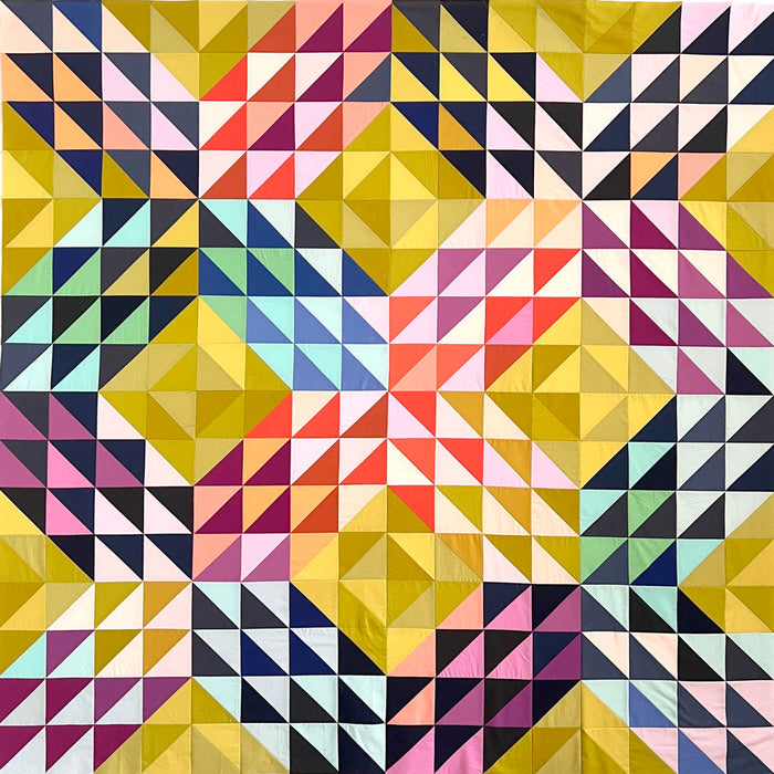 Big Ocean Throw Quilt - fabric kit