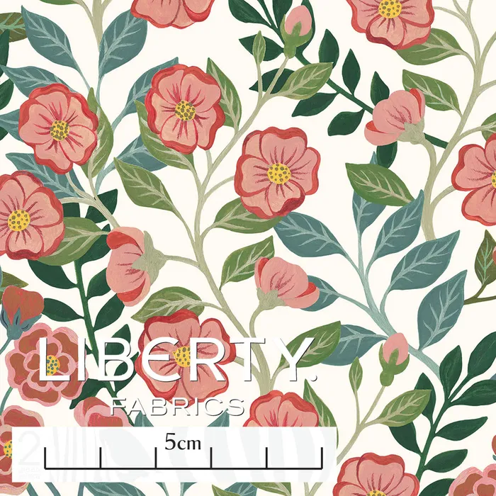 Liberty Lawn - The Floral Journey II - Viger's Vine red