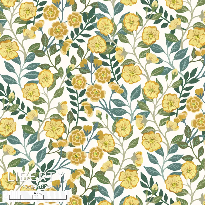 Liberty Lawn - The Floral Journey II - Viger's Vine yellow