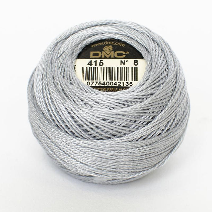 DMC Perle 8 thread - 415 - Pearl Grey - The Next Stitch