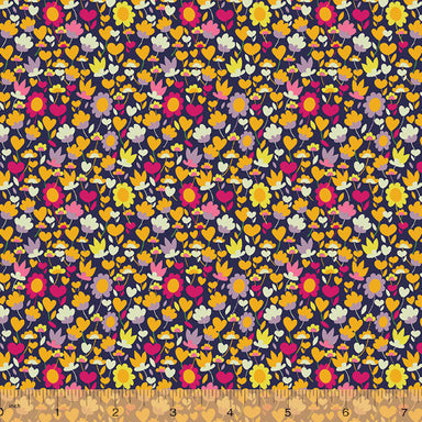 Sally Kelly - Solstice - Buttercup in multi - lawn - The Next Stitch