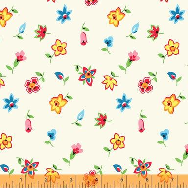 Denyse Schmidt - Five + Ten - Floral Toss in ivory - The Next Stitch
