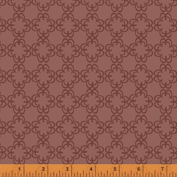 Denyse Schmidt - Darling - Floral Grid in nut brown