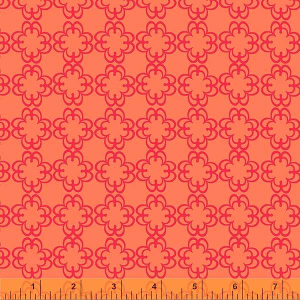 Denyse Schmidt - Darling - Floral Grid in orange
